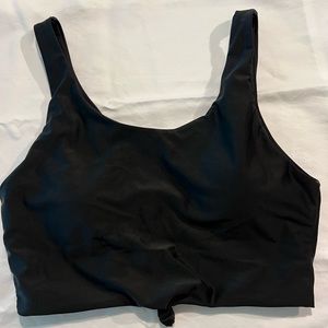 Black basic bikini knot top!